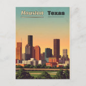 "Houston Texas" briefkaart ontwerp (Voorkant)