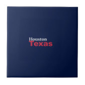 Houston, Texas Ceramic Tile Tegeltje (Voorkant)