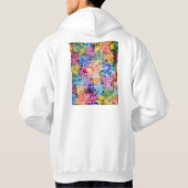 Houston Texas City Map Hoodie (Achterkant)