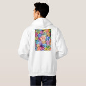 Houston Texas City Map Hoodie (Achterkant volledig)