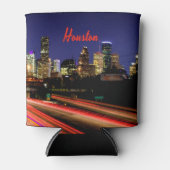 Houston Texas City Skyline Blikjeskoeler (Voorkant)