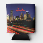 Houston Texas City Skyline Blikjeskoeler (Achterkant)