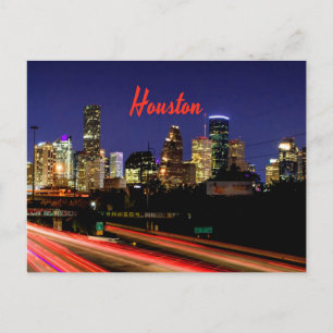 Houston Texas City Skyline Briefkaart
