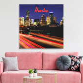 Houston Texas City Skyline Canvas Afdruk (Insitu (Woonkamer))