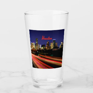 Houston Texas City Skyline Glas