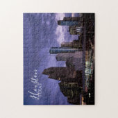 Houston Texas City Skyline Jigzaag Puzzle Legpuzzel (Verticaal)