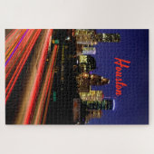 Houston Texas City Skyline Legpuzzel (Horizontaal)