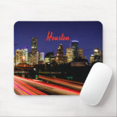 Houston Texas City Skyline Muismat (Met muis)