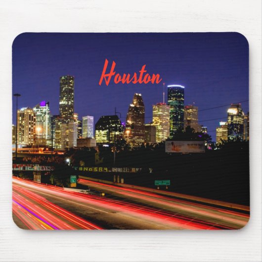 Houston Texas City Skyline Muismat (Voorkant)