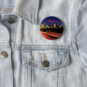 Houston Texas City Skyline Ronde Button 5,7 Cm (In situ)