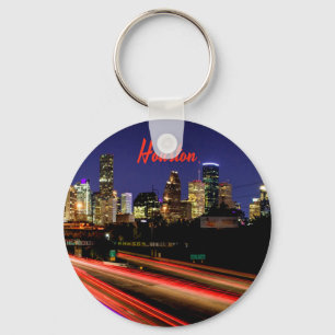 Houston Texas City Skyline Sleutelhanger