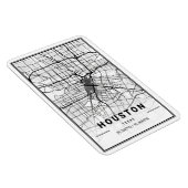 Houston Texas City Travel City Map Magneet (Rechterzijde)