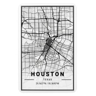 Houston Texas City Travel City Map Magneet