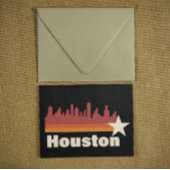 Houston Texas Cityscape  Briefkaart