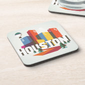 Houston, Texas | Cityscape Design Drankjes Onderzetter (Linkerzijde)