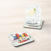 Houston, Texas | Cityscape Design Drankjes Onderzetter (Rechterzijde)