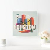 Houston, Texas | Cityscape Design Vierkante Klok (Huis)
