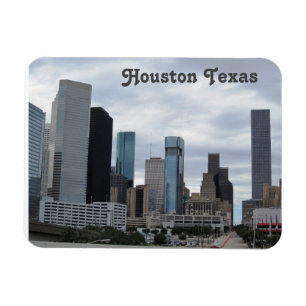 Houston Texas - Flexible Photo Magnet Magneet