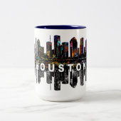 Houston, Texas, graffiti Tweekleurige Koffiemok (Center)