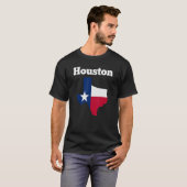 Houston Texas Graphic T - shirts Texas Flag Map (Voorkant volledig)