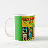 Houston Texas Greeting Postcard Mug Koffiemok (Links)