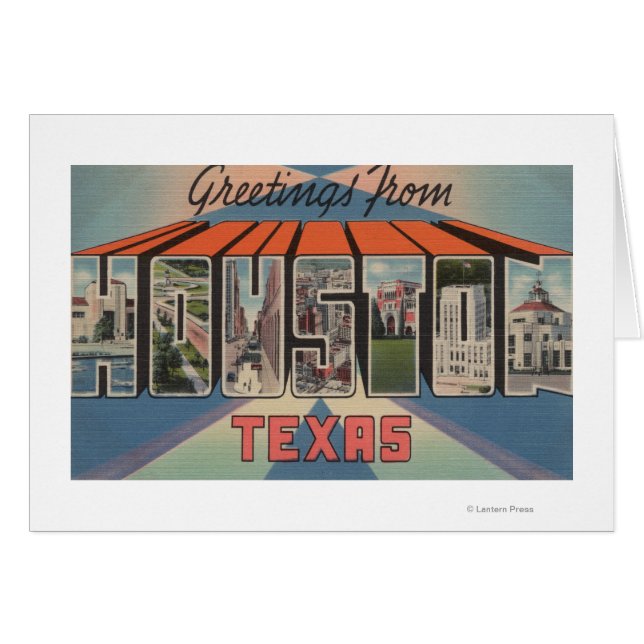 Houston, Texas — grote letterscènes (Voorkant Horizontaal)