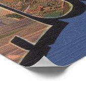 Houston, Texas — grote letterscènes Poster (Hoek)