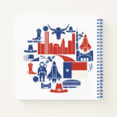 Houston Texas Icons Notitieboek (Achterkant)