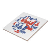 Houston Texas Icons Tegeltje (Zijkant)