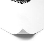 Houston, Texas in Poster met zwarte inkt (Hoek)