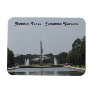 Houston Texas - Japanse tuinen - Flexibele foto Magneet