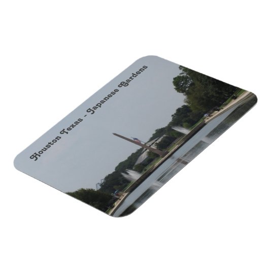 Houston Texas - Japanse tuinen - Flexibele foto Magneet (Linkerzijde)