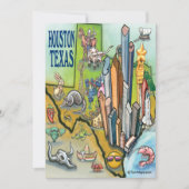 Houston Texas Kaart (Voorkant)