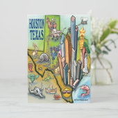 Houston Texas Kaart (Staand voorkant)