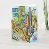 Houston Texas Kaart (Voorkant)