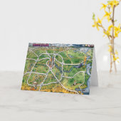 Houston Texas Kaart (Gele Bloem)