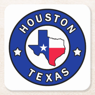 Houston Texas Kartonnen Onderzetters