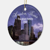 Houston Texas Keramisch Ornament (Links)