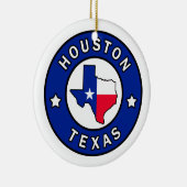 Houston Texas Keramisch Ornament (Rechts)