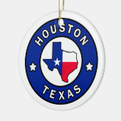 Houston Texas Keramisch Ornament (Links)