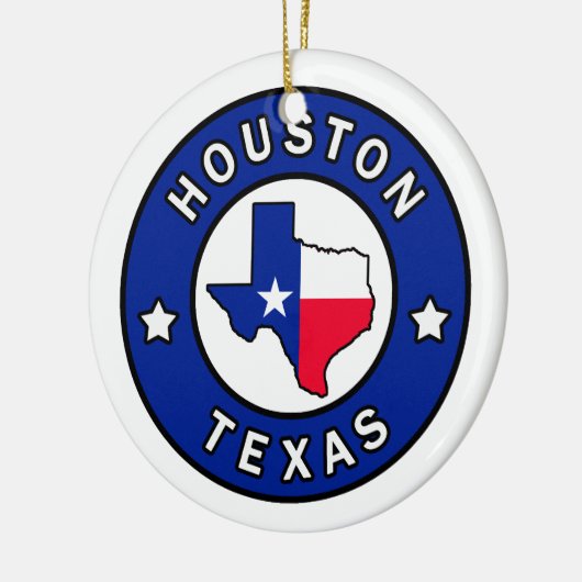Houston Texas Keramisch Ornament (Links)