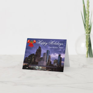 Houston Texas Kerstgroet Kaart