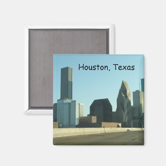 Houston, Texas Koelkast Magnet (Voorkant / Achterkant)