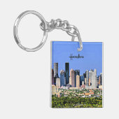 Houston, Texas landschappelijk stadsgezicht foto Sleutelhanger (Voorkant Links)