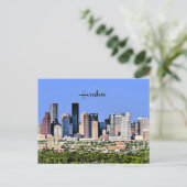 Houston, Texas landschapsfoto van de stad Briefkaart (Staand voorkant)