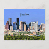 Houston, Texas landschapsfoto van de stad Briefkaart (Voorkant)