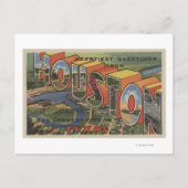 Houston, Texas - Large Letter Scenes 2 Briefkaart (Voorkant)