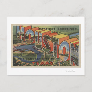 Houston, Texas - Large Letter Scenes 2 Briefkaart