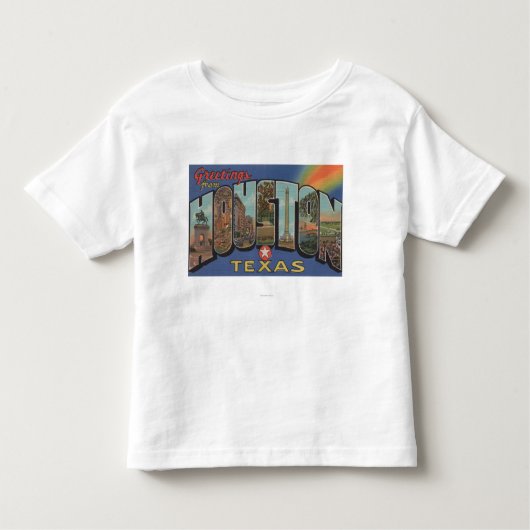 Houston, Texas - Large Letter Scenes 3 Kinder Shirts (Voorkant)