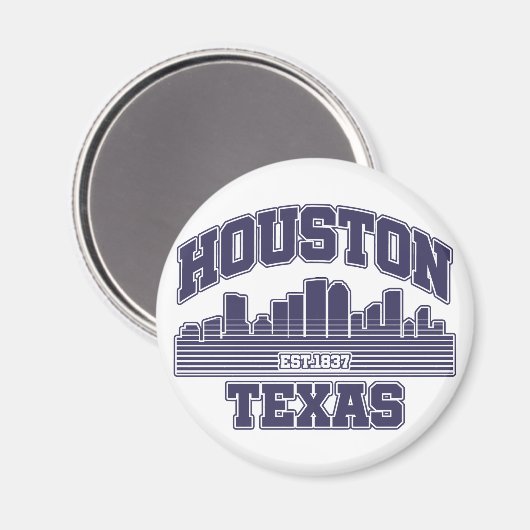 Houston, Texas Magneet (Voorkant / Achterkant)